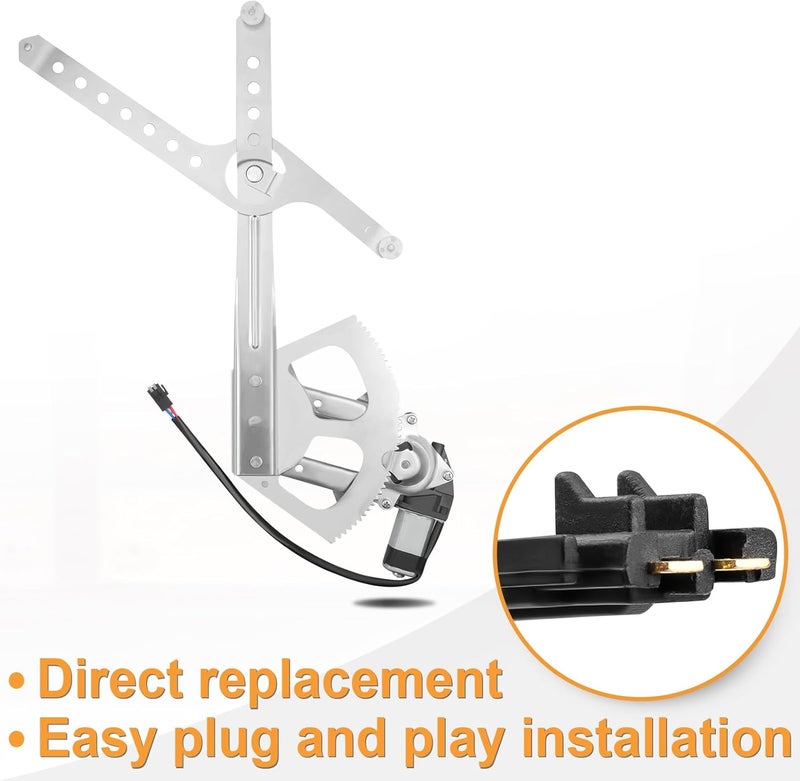 NPAUTO Front Driver Side Power Window Regulator with Motor for Chevy GMC Suburban C1500 C2500 K1500 K2500, Tahoe Blazer Yukon, C3500 K3500 1992 1993 1994 1995 1996 1997 1998 1999 2000 2001 2002, Left - Image 5